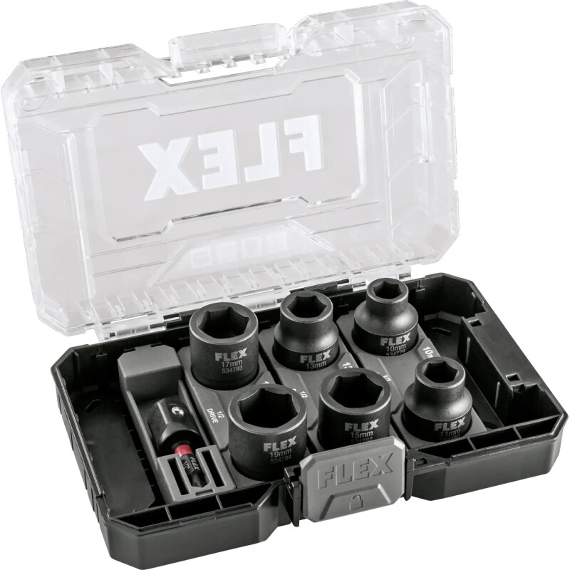 Наборы ударных головок для гайковерта и Impact FLEX IPS D10-19 1/2" Set - Изображение 1