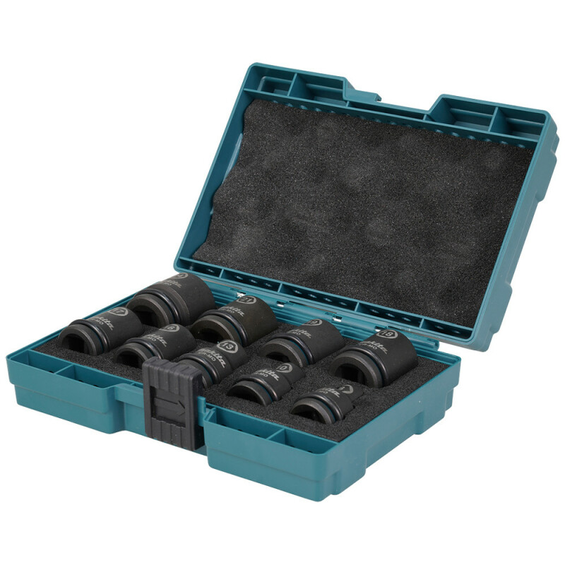 Набор ударных головок Makita Impact Black  9 шт. (8, 10, 13, 16, 17, 18, 19, 21, 24 мм) (E-16564)