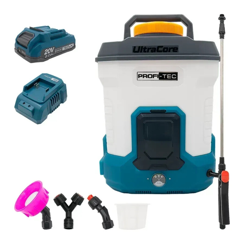 Аккумуляторный опрыскиватель PROFI-TEC PS-10L/20V SET112VX (1 акб 2 Ач и ЗУ) - Изображение 6