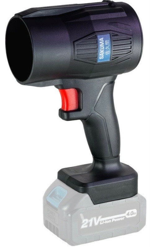 Воздуходувка турбо аккумуляторная SAKUMA CBT621-CORE SET124SB 21В 60 м/с зарядное и 2 аккумулятора 4Ач бесщеточный двигатель - Изображение 5