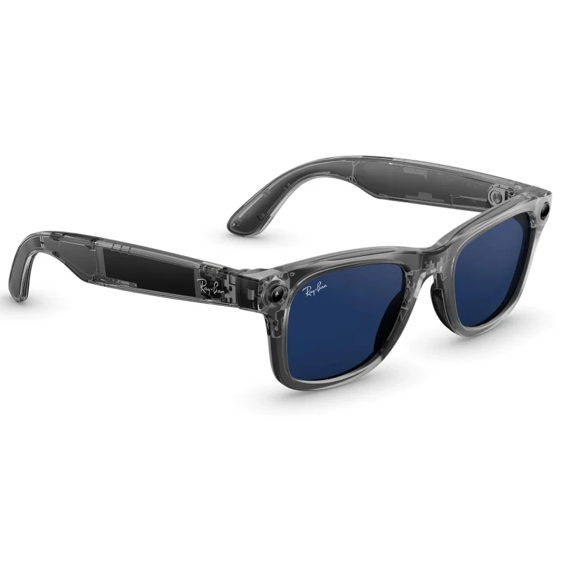 Ray-Ban Meta Wayfarer Gen 2 Standard Shiny Transparent Grey Frame/Clear Sapphire Lenses (RW4012 6840MF 53-22) - Изображение 1