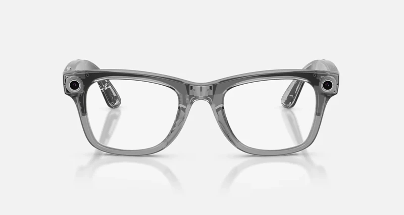 Ray-Ban Meta Wayfarer Gen 2 Standard Shiny Transparent Grey Frame/Clear Sapphire Lenses (RW4012 6840MF 53-22) - Изображение 5