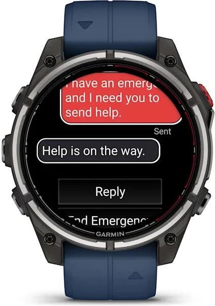 Смарт-годинник Garmin Fenix 8 Pro 47 mm AMOLED Marine GPS Titanium with Blue Silicone Band (010-03198-50) - Зображення 3