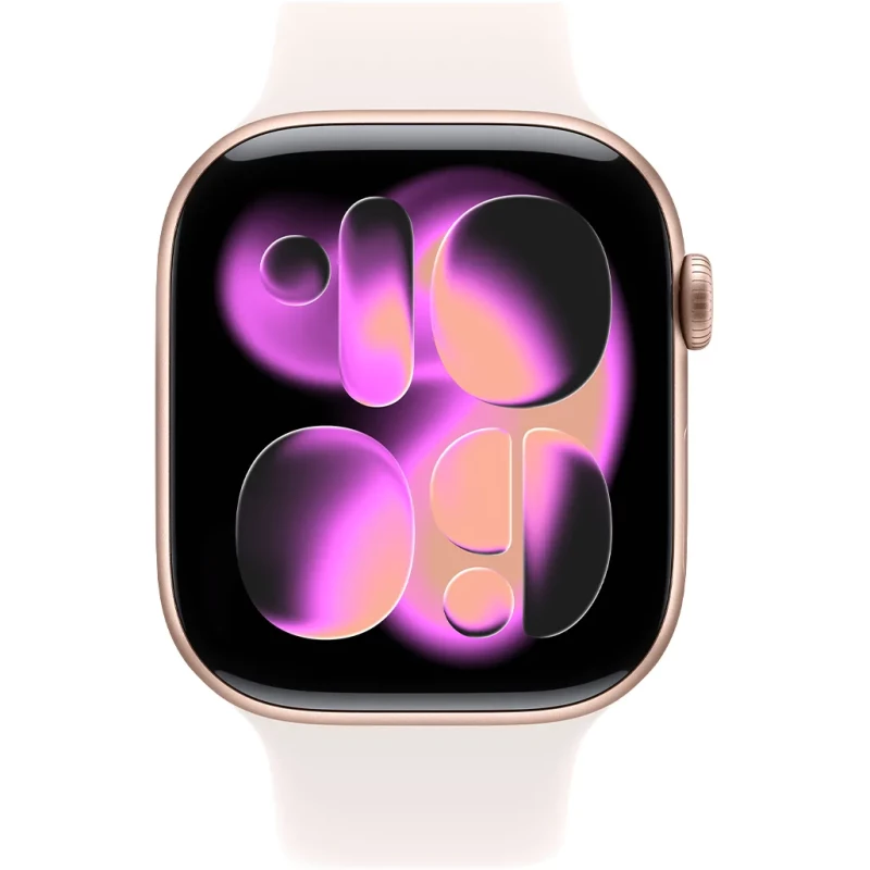 Apple Watch Series 11 GPS 46mm Rose Gold Alu. Case w. Light Blush S. Band - M/L (MEV74) - Изображение 1