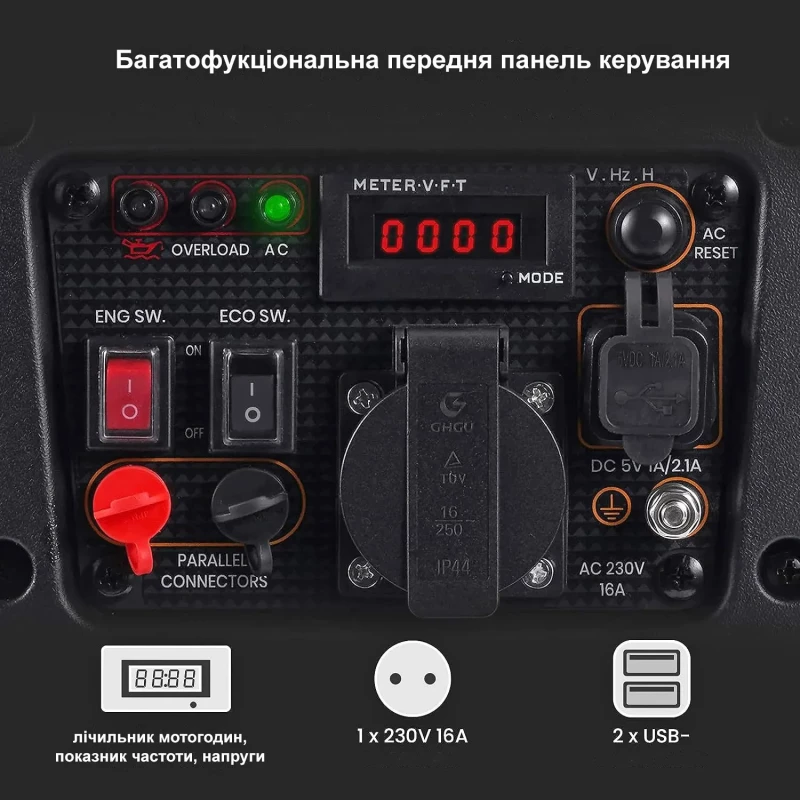 Инверторный бензиновый генератор MaXpeedingRODS MXR1500 - Зображення 1