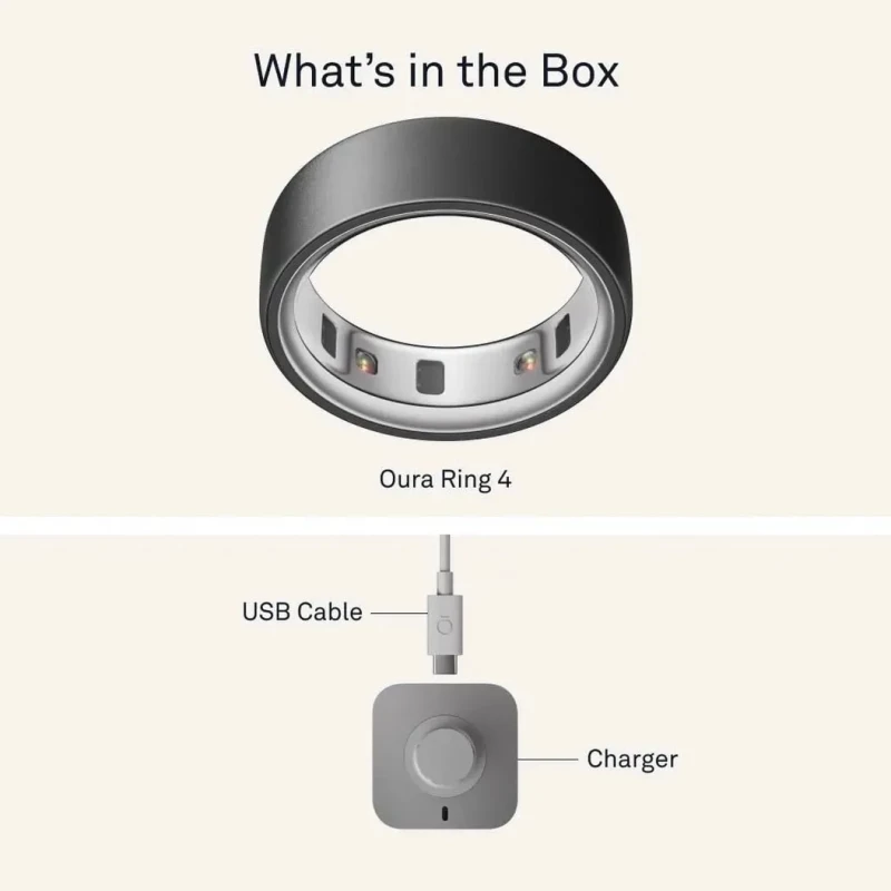 Oura Ring 4 Black Size 7 (JZ90-54144-07) - Зображення 5