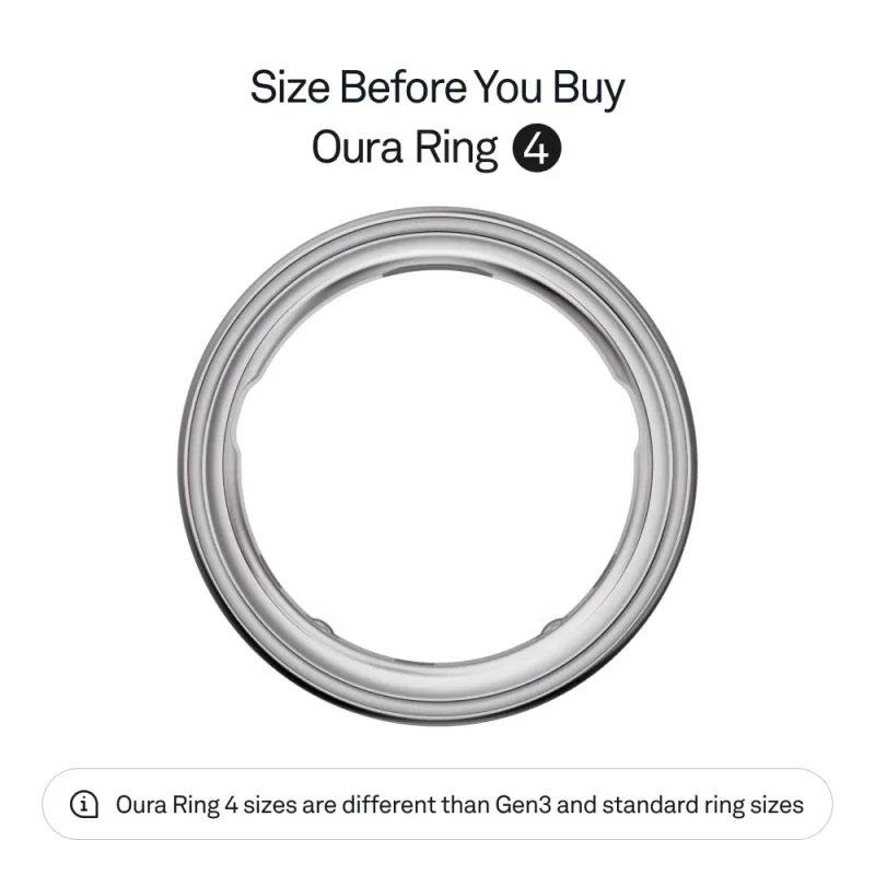 Oura Ring 4 Silver Size 8 (JZ90-54217-08) - Зображення 5