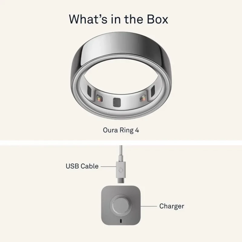 Oura Ring 4 Silver Size 8 (JZ90-54217-08) - Зображення 6
