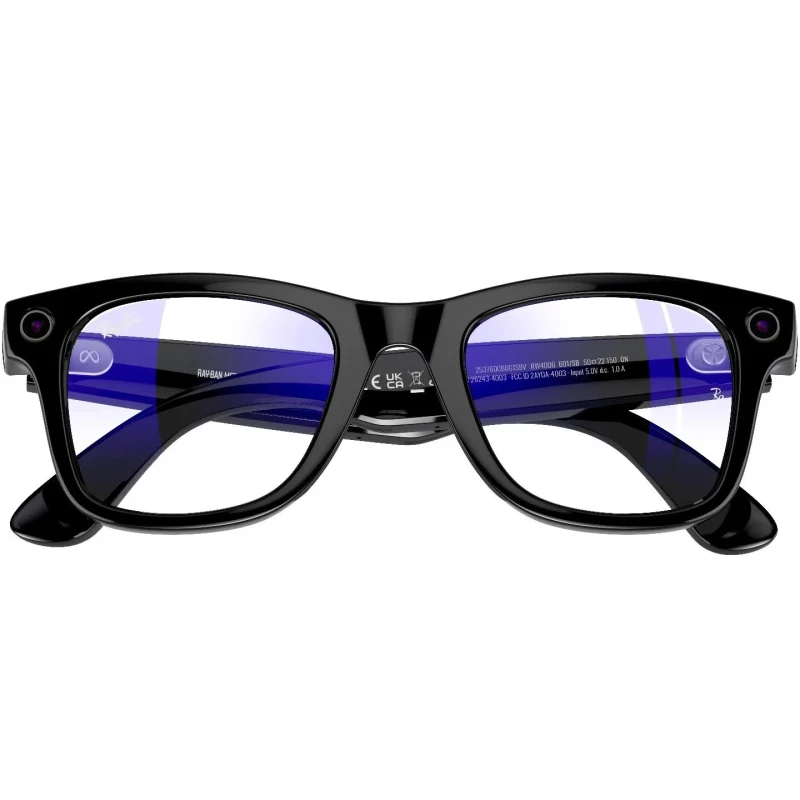 Смарт-очки Ray-ban Meta Wayfarer Shiny Black / Clear (RW4006 601/SB 50-22) - Изображение 5