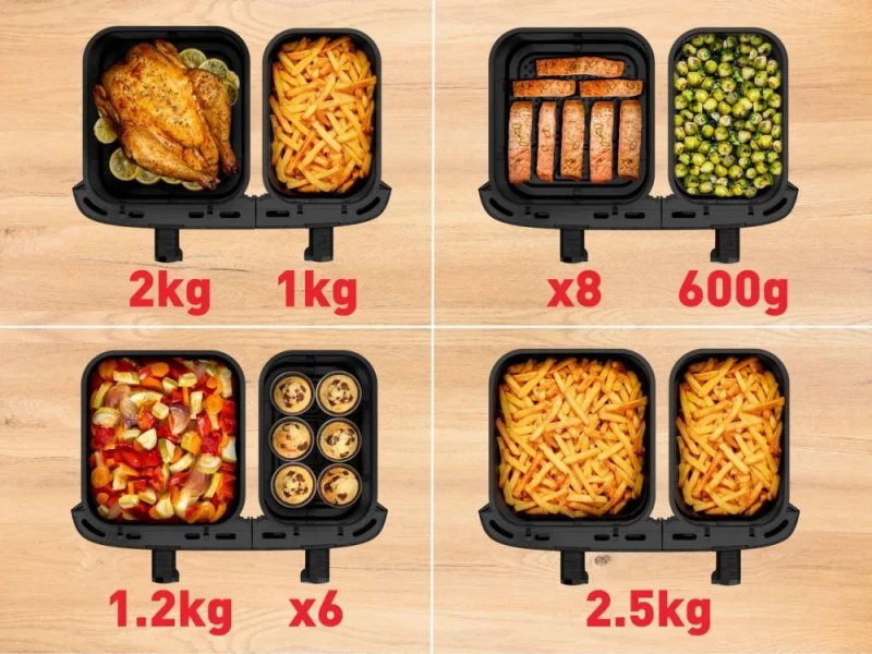 Мультипечь Tefal Dual Easy Fry XXL EY942HE0 - Зображення 5