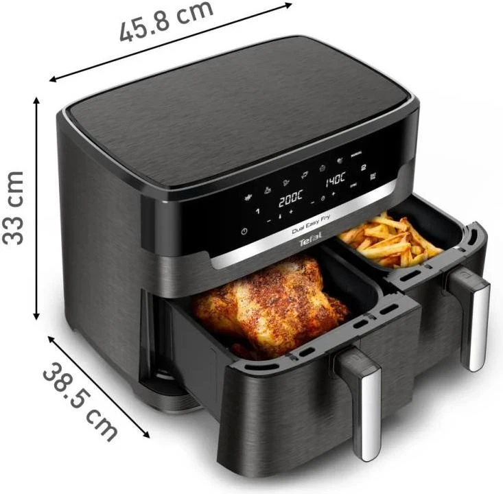 Мультипечь Tefal Dual Easy Fry XXL EY942HE0 - Зображення 8