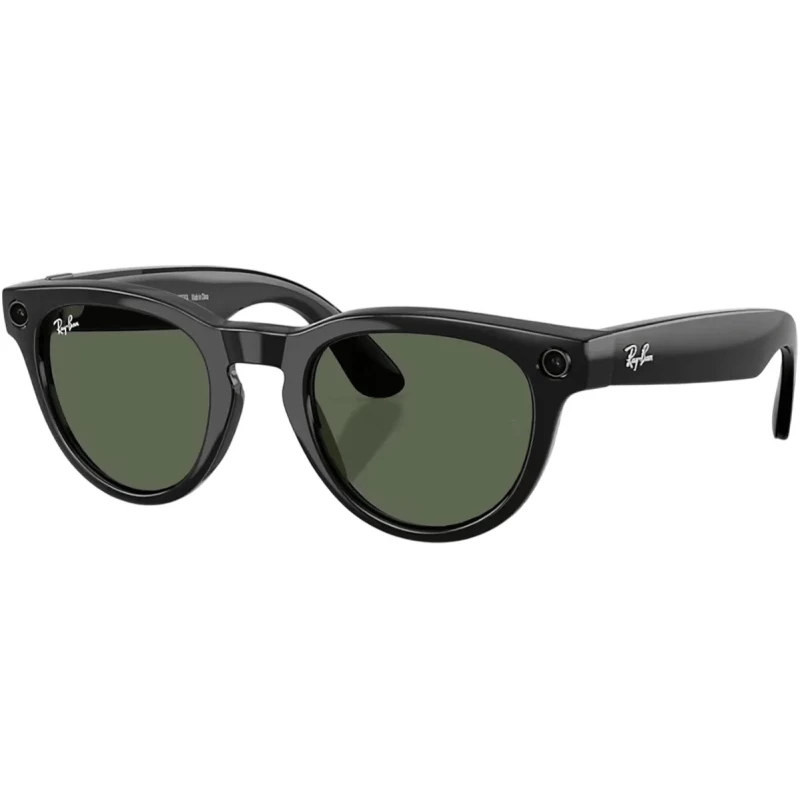 Ray-Ban Meta Headliner Gen 2 Low Bridge Fit Standard Shiny Black Frame/G-15 GreenLenses (RW4013F 601/71 51-23)