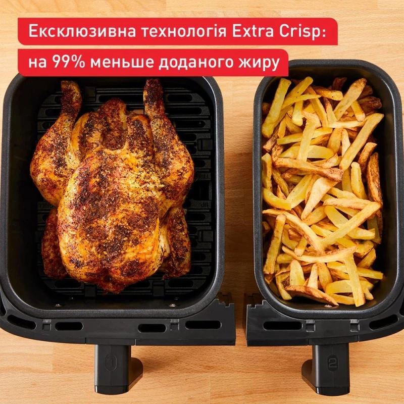 Tefal Dual Easy Fry & Grill Air Fryer EY905D10 - Зображення 2