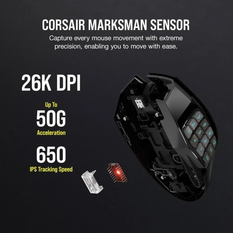Corsair MMO SCIMITAR ELITE WIRELESS (CH-9314311) - Изображение 5
