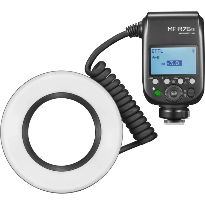 Кольцевая макровспышка Godox MF-R76S TTL для Sony