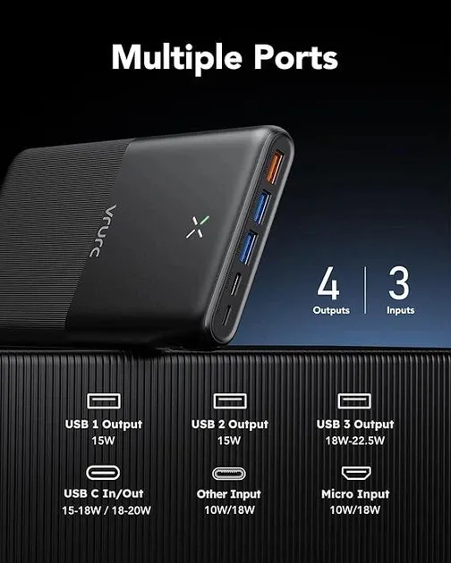Vrurc 30000mAh T3016 - Зображення 5