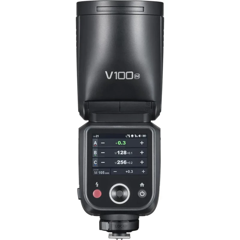Вспышка накамерная Godox V100-N (Nikon) - Зображення 4