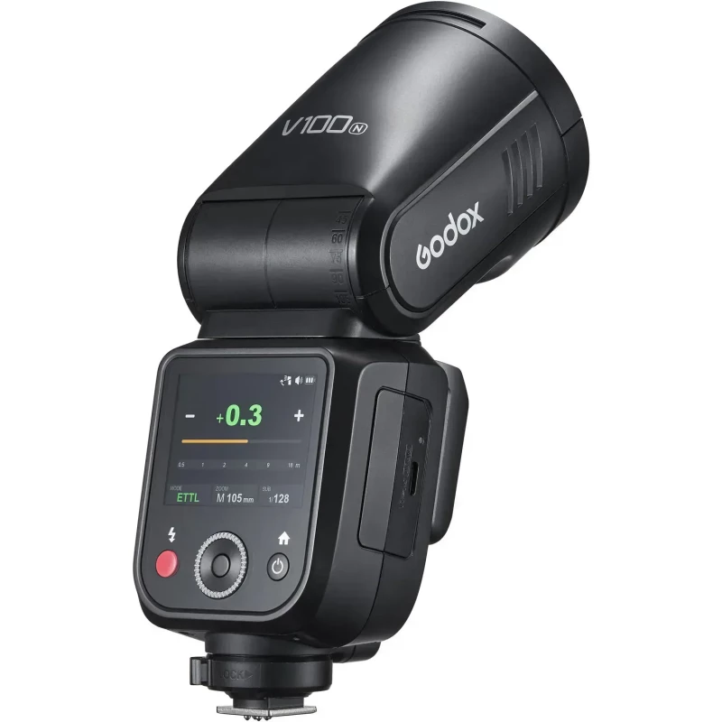 Вспышка накамерная Godox V100-N (Nikon) - Зображення 5