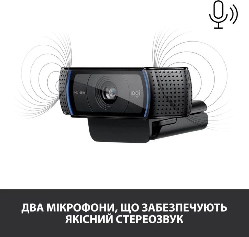 Logitech C920s Pro HD Webcam (960-001252, 960-001257) - Зображення 5