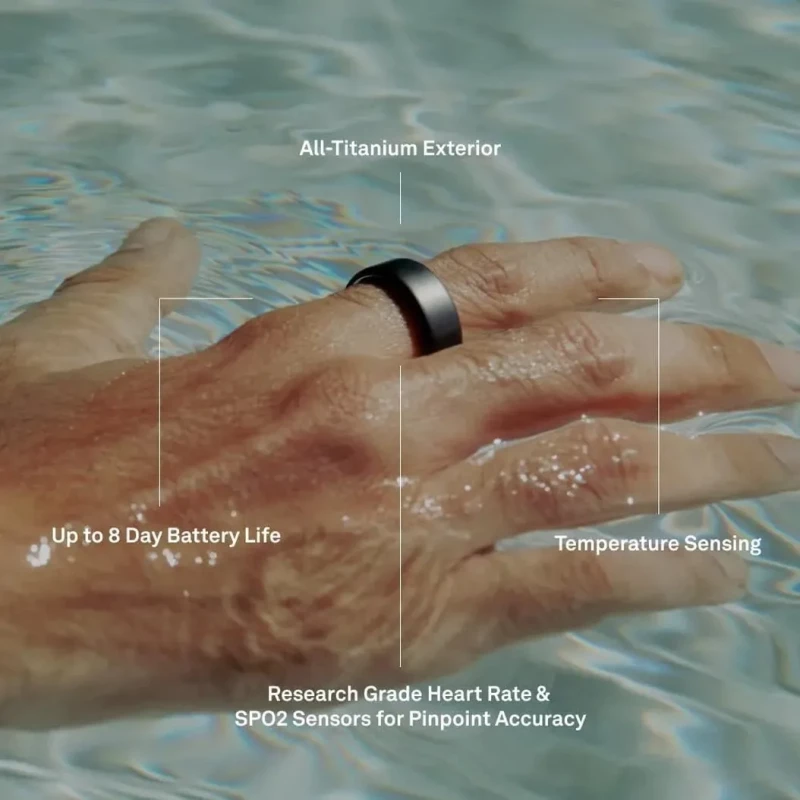 Oura Ring 4 Stealth Size 6 (JZ90-54218-06) - Зображення 1