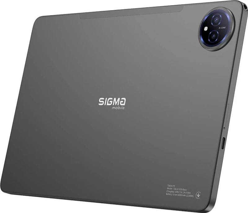 Sigma Tab A1035 Basic 10.1 6/128GB 4G Dark Grey (4827798966112) (UA) - Зображення 5