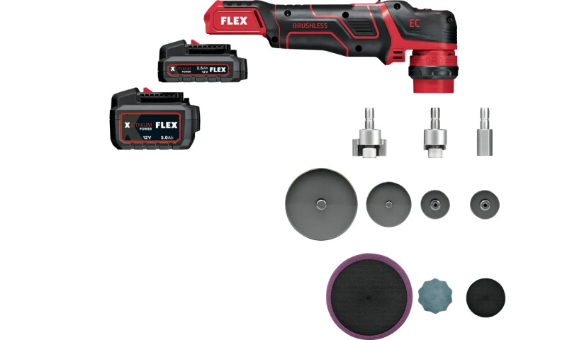 Аккумуляторная полировальная машина FLEX PXE 80 12-EC/2.5 SET 12V - Зображення 2