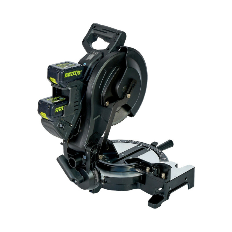 Бесщеточная аккумуляторная пила TITAN PCMS1021B-SET728PH 255mm 42V 21V+21V - Зображення 6