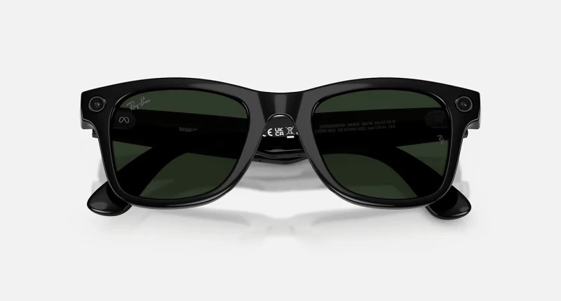 Ray-Ban Meta Wayfarer Gen2 Stand.Shiny Black Frame/Clear to Graphite Green Transit.Lens. (RW4012 601/1M 50-22) - Изображение 7