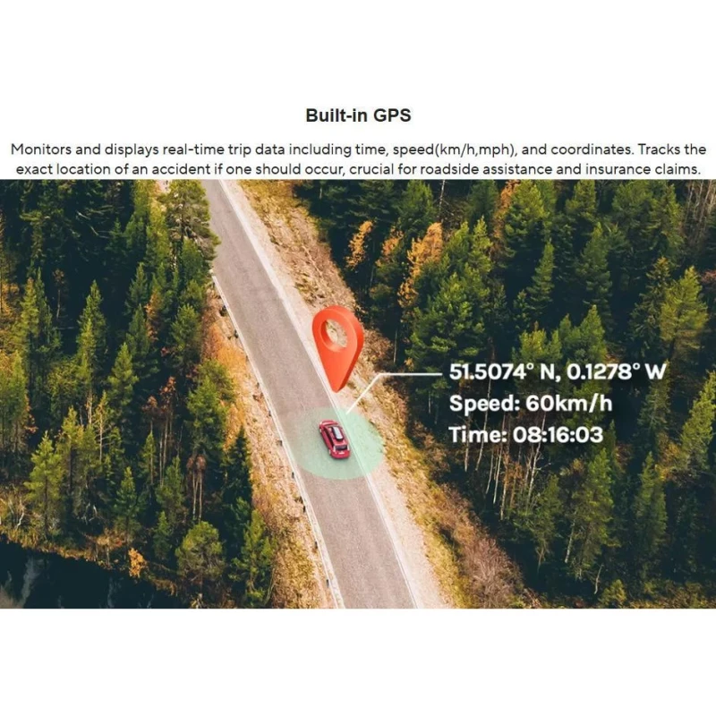 Автомобильный видеорегистратор 70mai Dash Cam A510 - Зображення 7