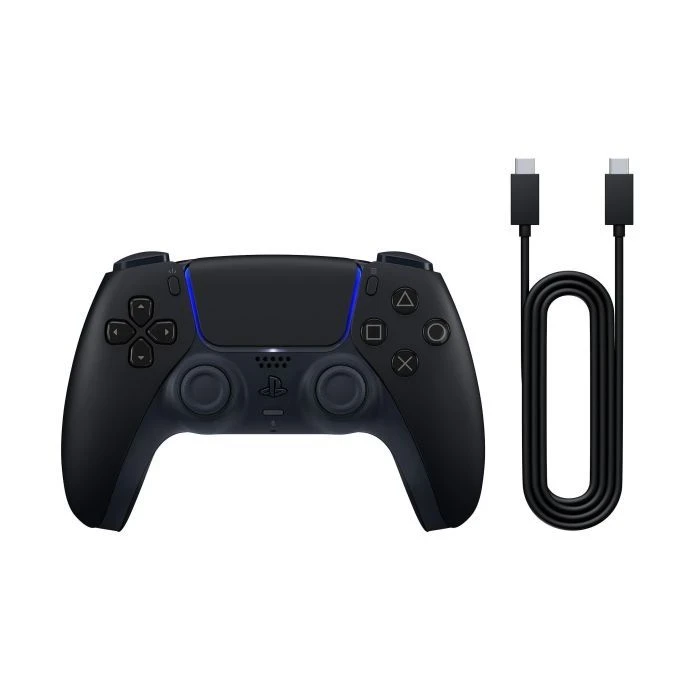 Геймпад Sony Playstation DualSense Bluetooth PS5 Midnight Black (USB-C кабель) (1000051651) (UA) - Изображение 1