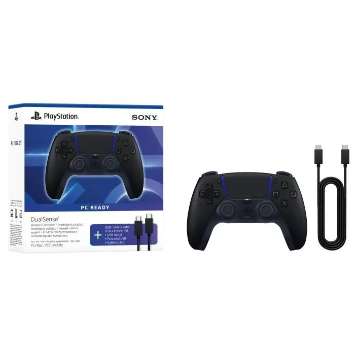Геймпад Sony Playstation DualSense Bluetooth PS5 Midnight Black (USB-C кабель) (1000051651) (UA) - Изображение 5