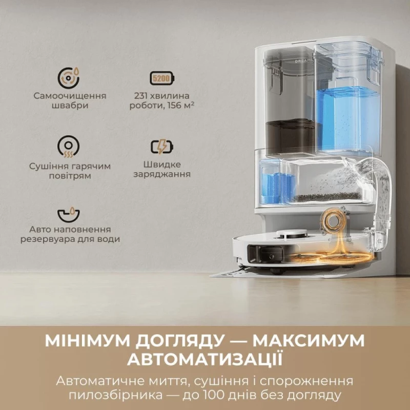 Dreame Bot L10s Ultra Gen 3 White (RLL53SE-wh) - Зображення 5