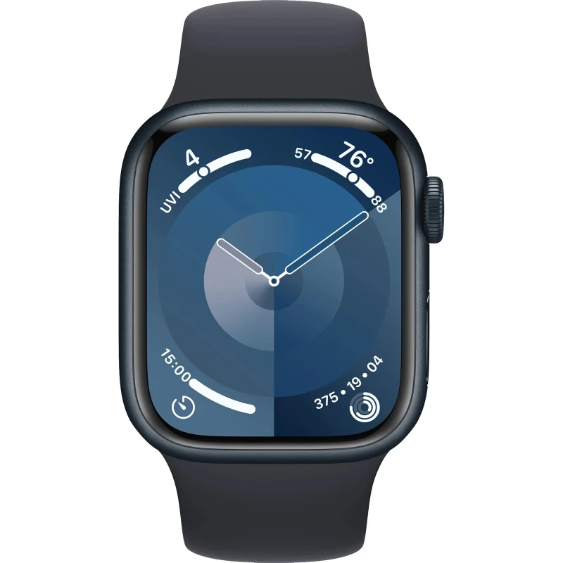 Apple Watch Series 9 GPS + Cellular 45mm Midnight Aluminum Case w. Midnight Sport Band - S/M (MRMC3) - Изображение 1