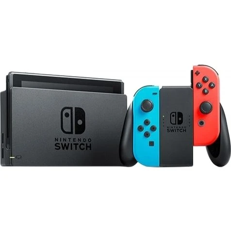 Nintendo Switch with Neon Blue and Neon Red Joy-Con (045496452629) - Зображення 1
