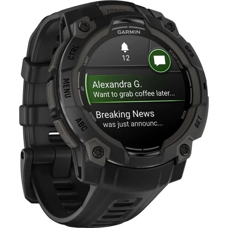 Garmin Instinct 3 45mm AMOLED Black with Black Band (010-02936-00/40) - Изображение 1