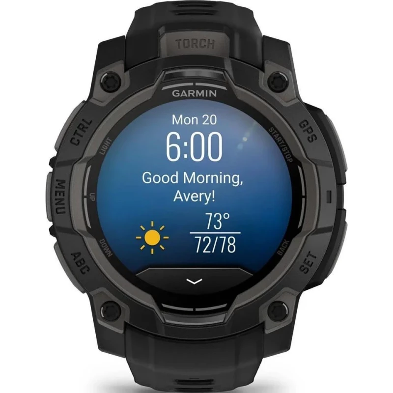 Garmin Instinct 3 45mm AMOLED Black with Black Band (010-02936-00/40) - Изображение 6