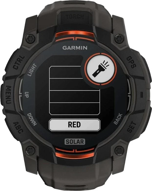 Смарт-часы Garmin Instinct 3 50mm Solar Black with Charcoal Band (010-02935-00) - Изображение 1