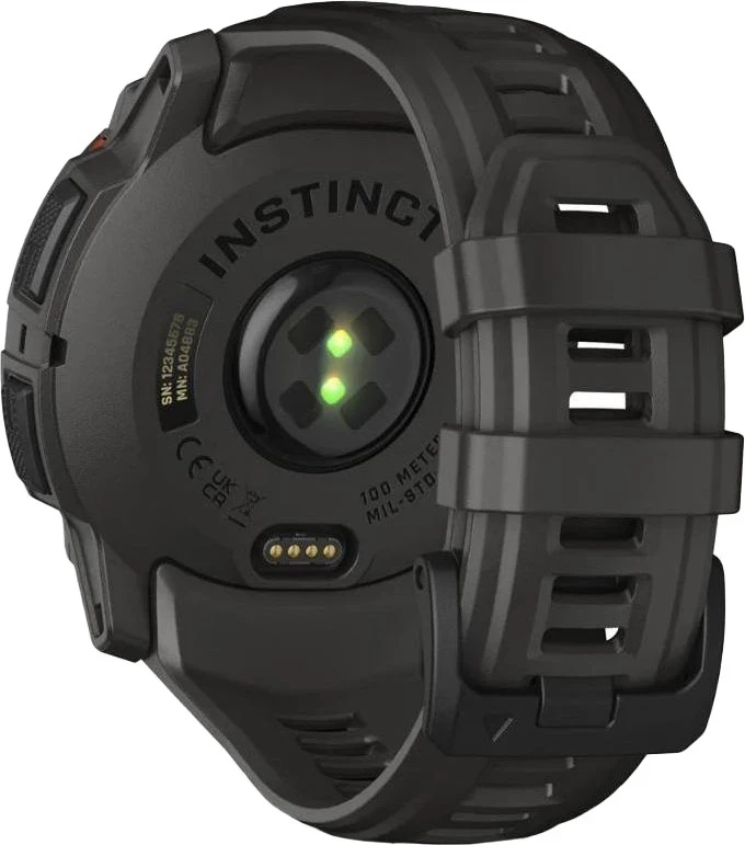 Смарт-часы Garmin Instinct 3 50mm Solar Black with Charcoal Band (010-02935-00) - Изображение 2