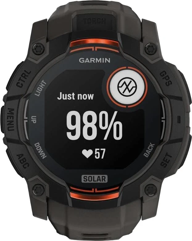Смарт-часы Garmin Instinct 3 50mm Solar Black with Charcoal Band (010-02935-00) - Изображение 6