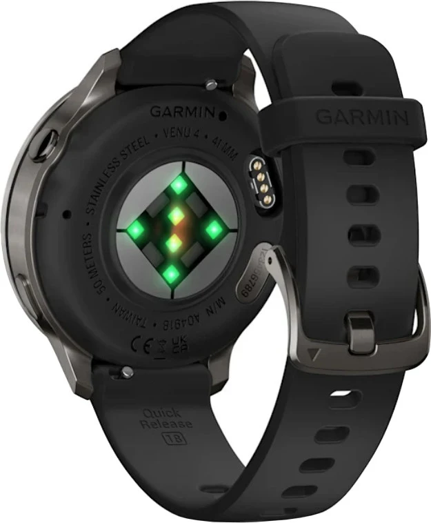Смарт-часы Garmin Venu 4 41 mm Slate with Black Silicone Band (010-03013-02/42) - Изображение 1