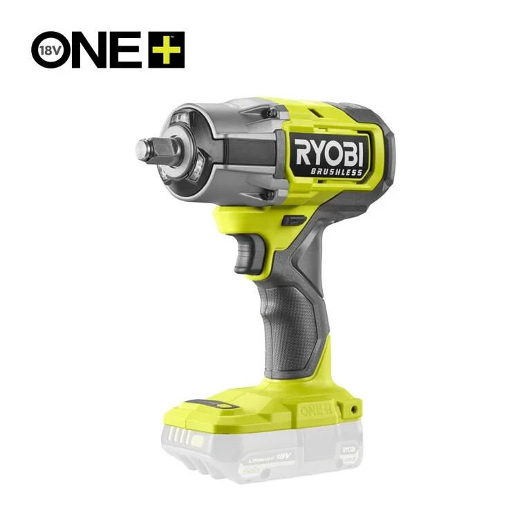 Гайковерт ударный аккумуляторный бесщеточный Ryobi RIW18BL-0 18В ONE+ 900 Нм, 1/2" бесщеточный