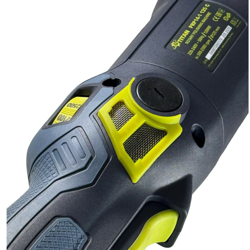 Роторная полировальная машина TITAN PRP 14-1 125C 125/150мм 1200Вт 500-2500об/мин - Зображення 6