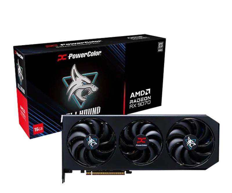 PowerColor Radeon RX 9070 Hellhound 16GB GDDR6 (RX9070 16G-L/OC) EU