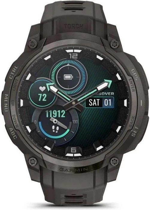 Смарт-часы Garmin Instinct Crossover AMOLED Charcoal (010-03398-00) - Изображение 1