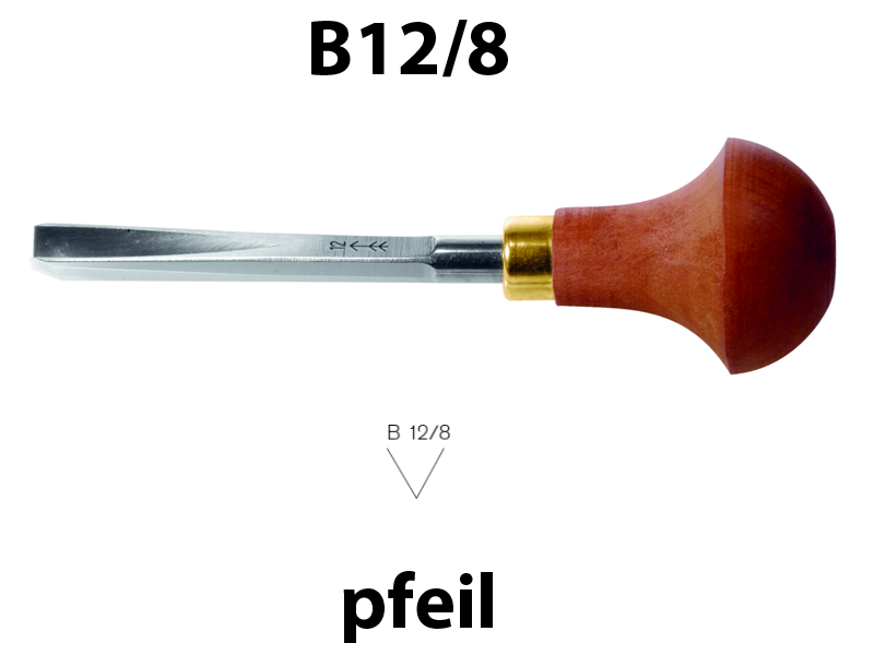 Штихель прямой остроугольный 60° Pfeil  B 12/8