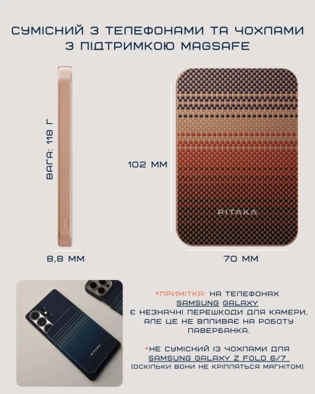 Pitaka Aramid 5000 mAh Sunset (PBQ2402) - Изображение 4