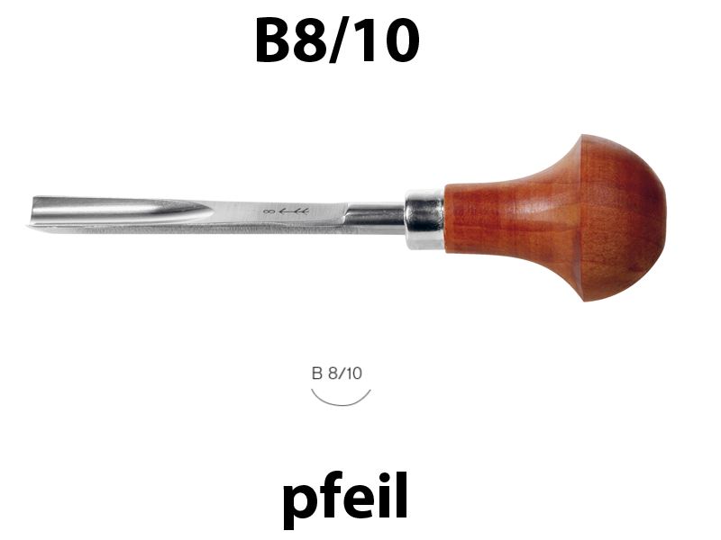 Штихель прямой полукруглый Pfeil  B8/10