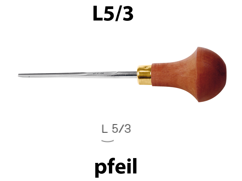 Штихель прямой полукруглый Pfeil L5/3