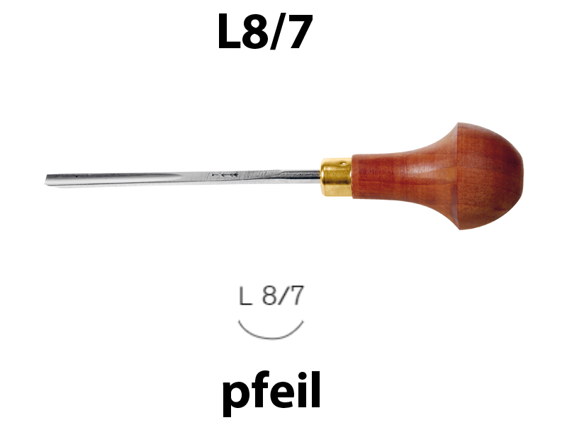 Штихель прямой полукруглый Pfeil L8/7
