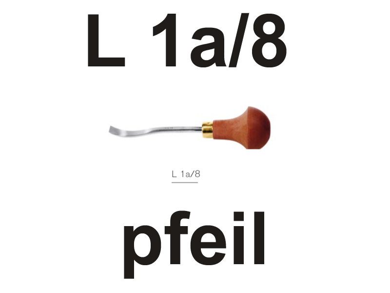Штихель клюкарза плоская Pfeil  L1a/8